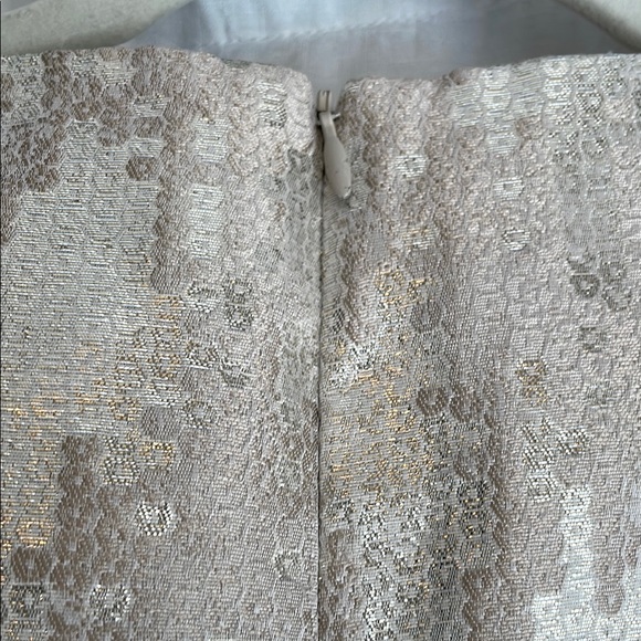 WORN ONCE Trina Turk GORGEOUS Gold Sheath Mini Dress Sleeveless Crew Neck - Picture 11 of 13